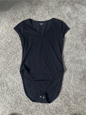 Old Navy Black Short-Sleeve  One-Piece Bodysuit